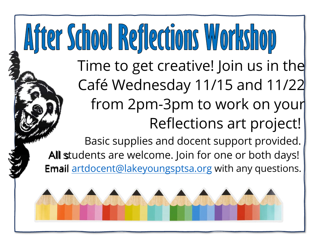 Reflections After School Workshop - November 15th and November 22nd